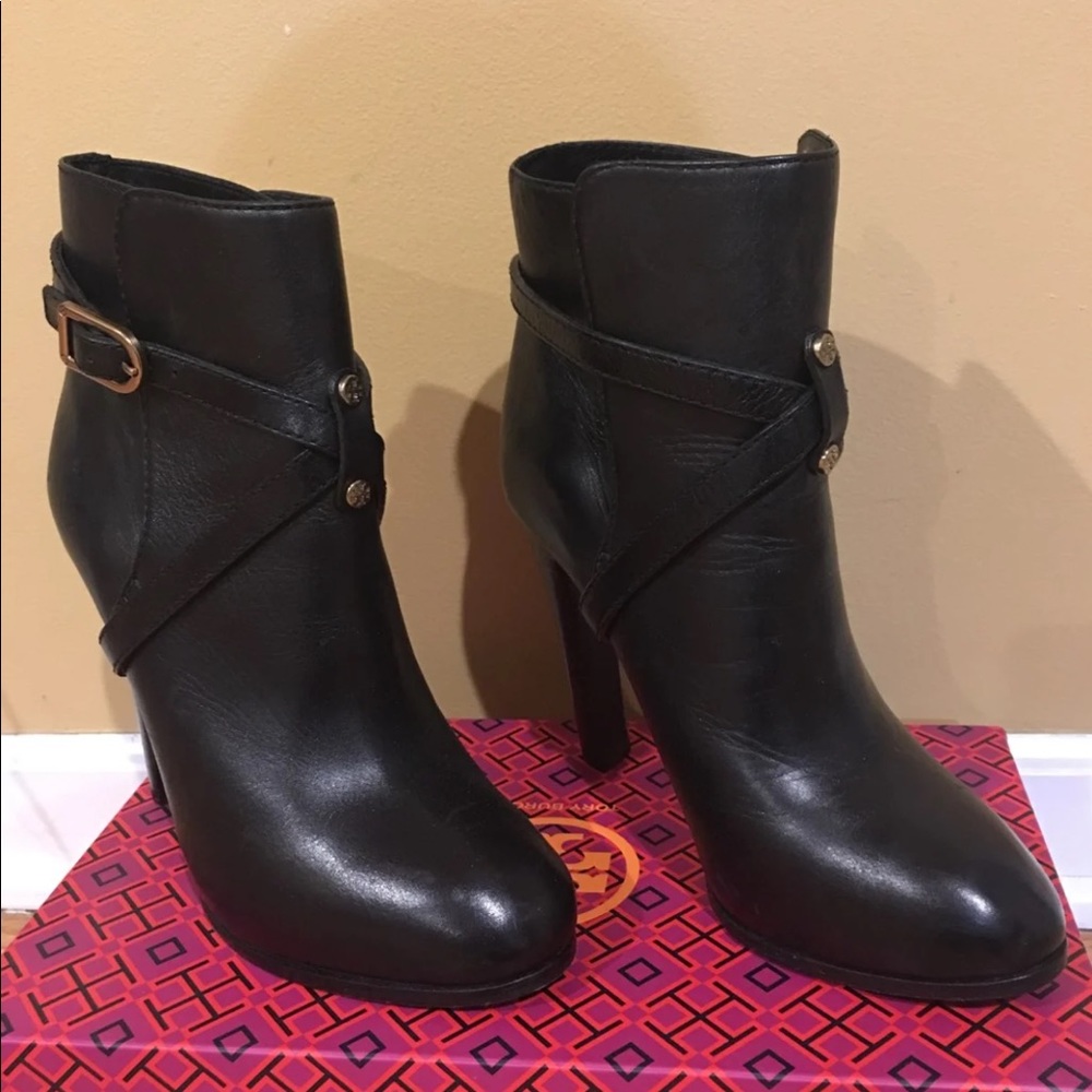 Tory Burch Black Leather Boots